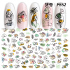 Summer fruit nail stickers, fake nails, adhesive sticker for nails, 3D