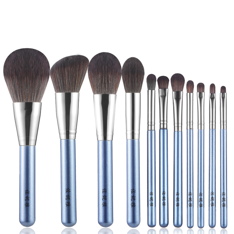 佐妮雅現貨 11支灰鈴蘭化妝刷小葡萄系列化妝刷套裝廠家直銷