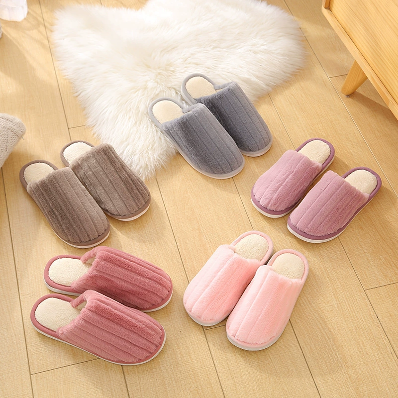 2020 осень и зима взрывной теплая плюшевая крытая пара нескользящие толстые хлопчатобумажные тапочки для мужчин и женщин хлопок обувь оптовая продажа