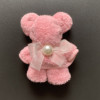 Cute coral multicoloured towel from pearl, factory direct supply, with little bears, wholesale