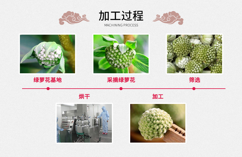Green Radish Flower Tea Zang Lu Luo Luo Hua Dried Herbal Tea 500g Natural Sun Dried Loose Flowers in use