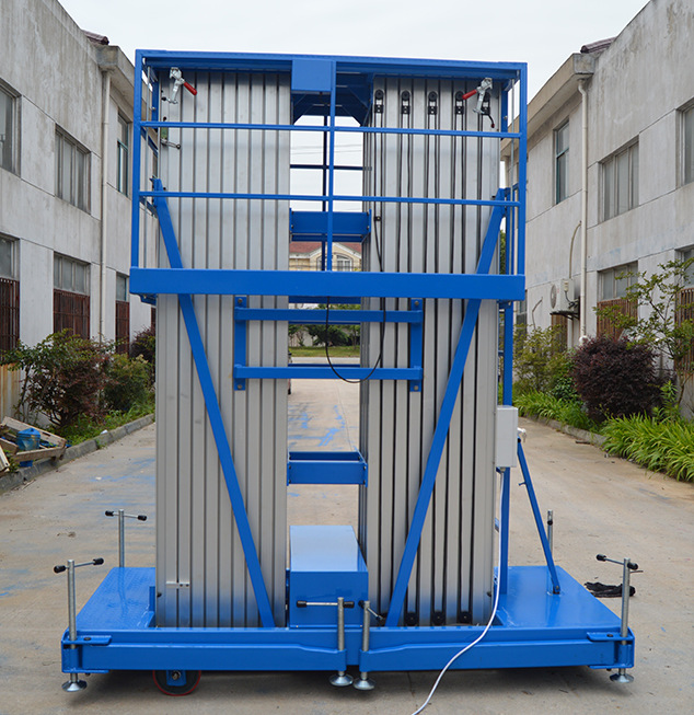 Manufacturer's aluminum alloy lift 4- 16m double column aluminum alloy lift, aerial work vehicle, aluminum alloy lift