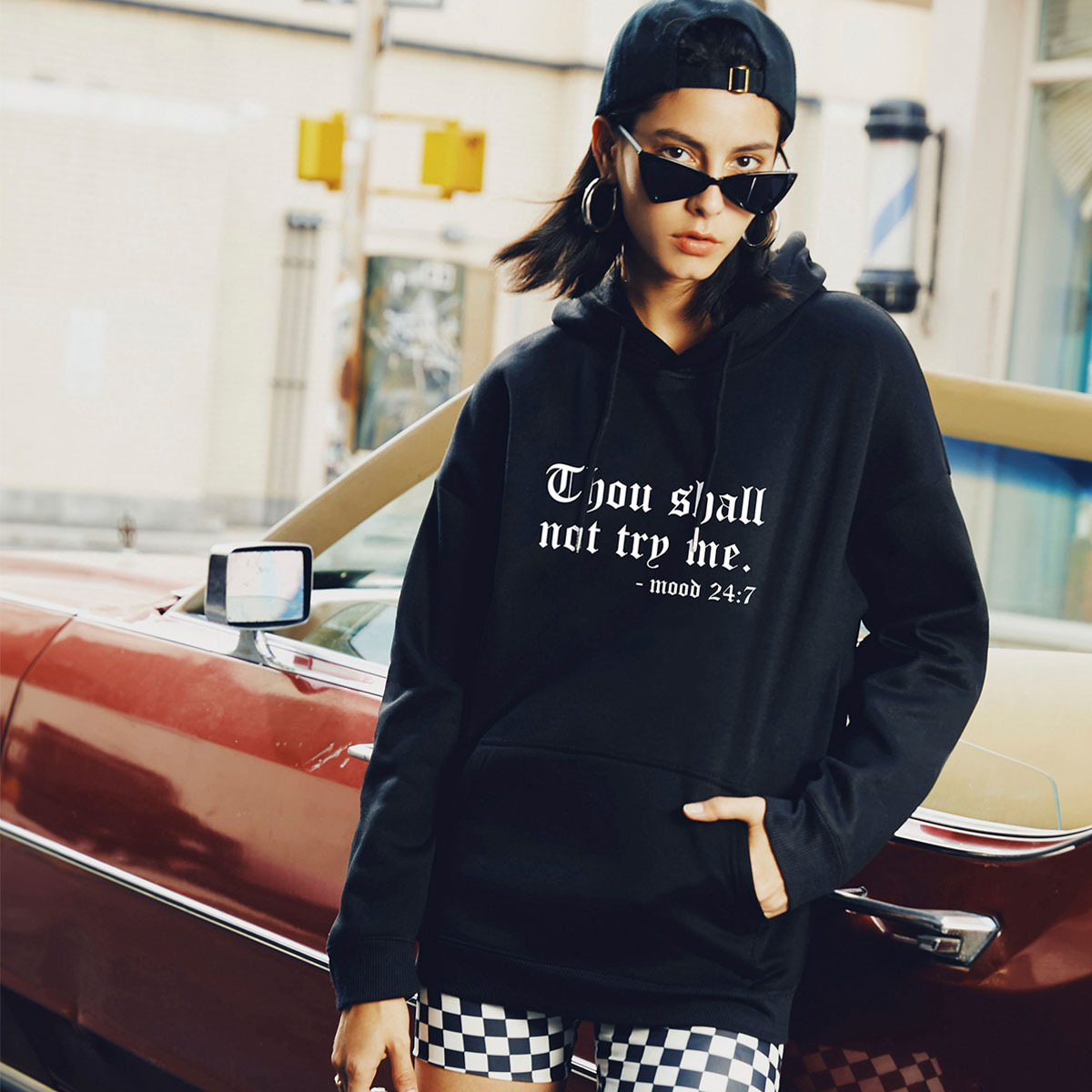 autumn and winter women s street casual hooded sweater hot letters NSSN1877