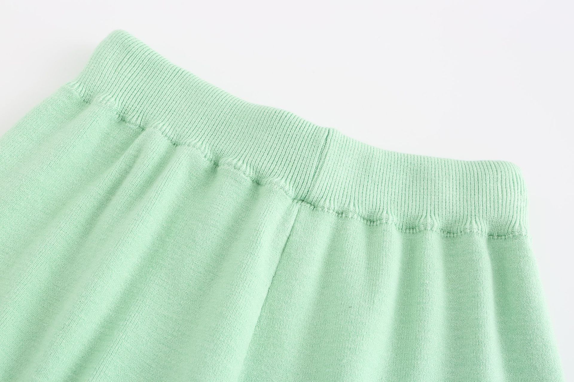 Women's Sweater Set Summer Macaron Colour Matching Co-ord Suit_voghion.com