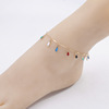 Ankle bracelet with tassels, jewelry, accessory, European style, wholesale