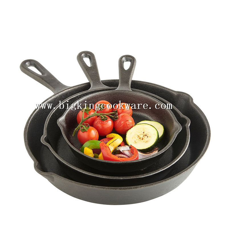 Doble boquilla de aceite sartén de hierro fundido sartén pequeña sartén no fácil de pegar sartén sin recubrimiento Placa de barbacoa
