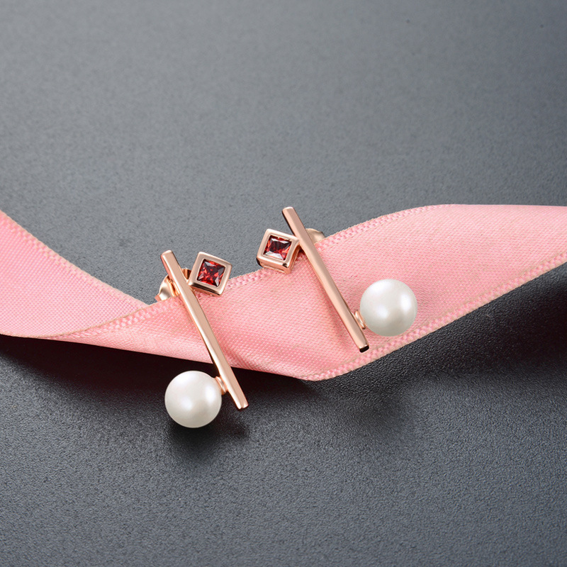 Equilibrado perla s925 plata pendientes elegante temperamento Super hadas elegante moda mujer pendientes fuente fábrica al por mayor