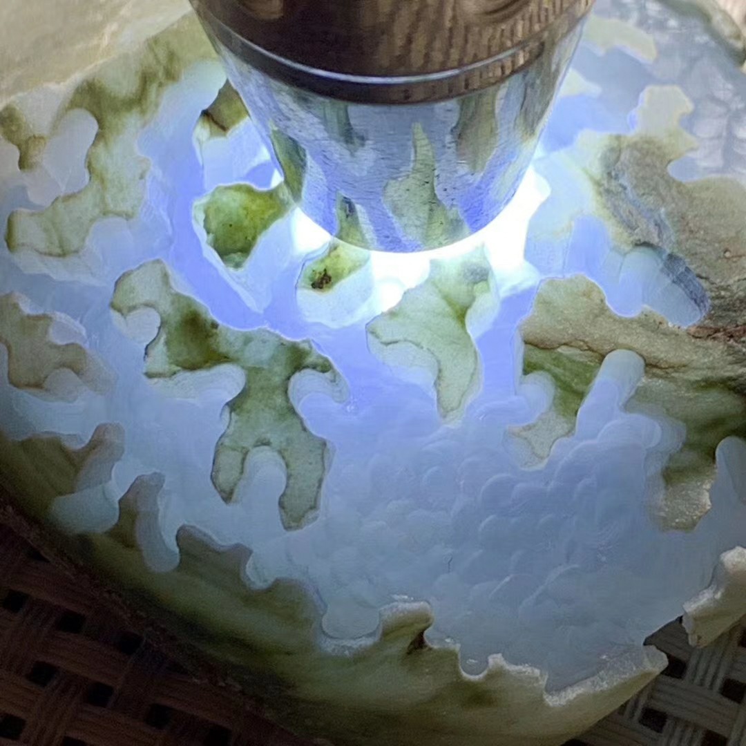 翡翠玉石毛料开窗料手镯料会卡大马砍老坑会卡冰种飘花料