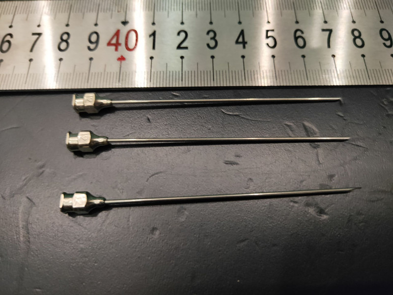 精密点胶针头 加长不锈钢针头 实验长针 尖头平头12号 12# 70mm