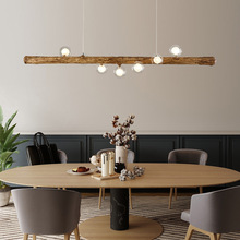 北歐吧台吊燈餐廳燈ins風創意個性禪意日式樹枝木頭民宿茶室裝飾