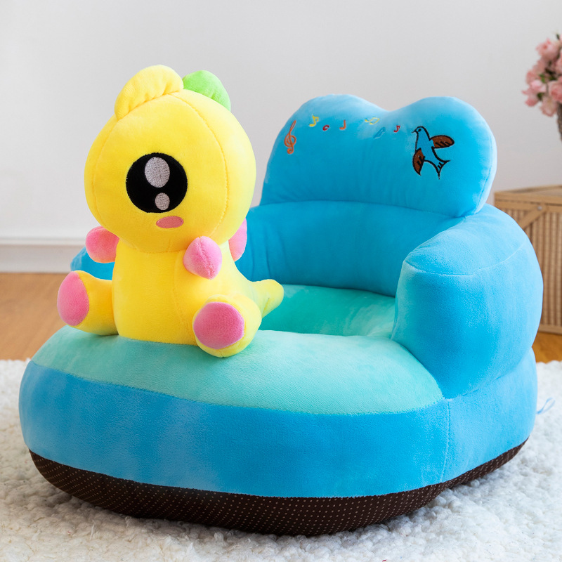 Al por mayor de los niños pequeño sofá asiento de dibujos animados bebé aprendizaje Silla de peluche de juguete bebé asiento de seguridad regalo de cumpleaños
