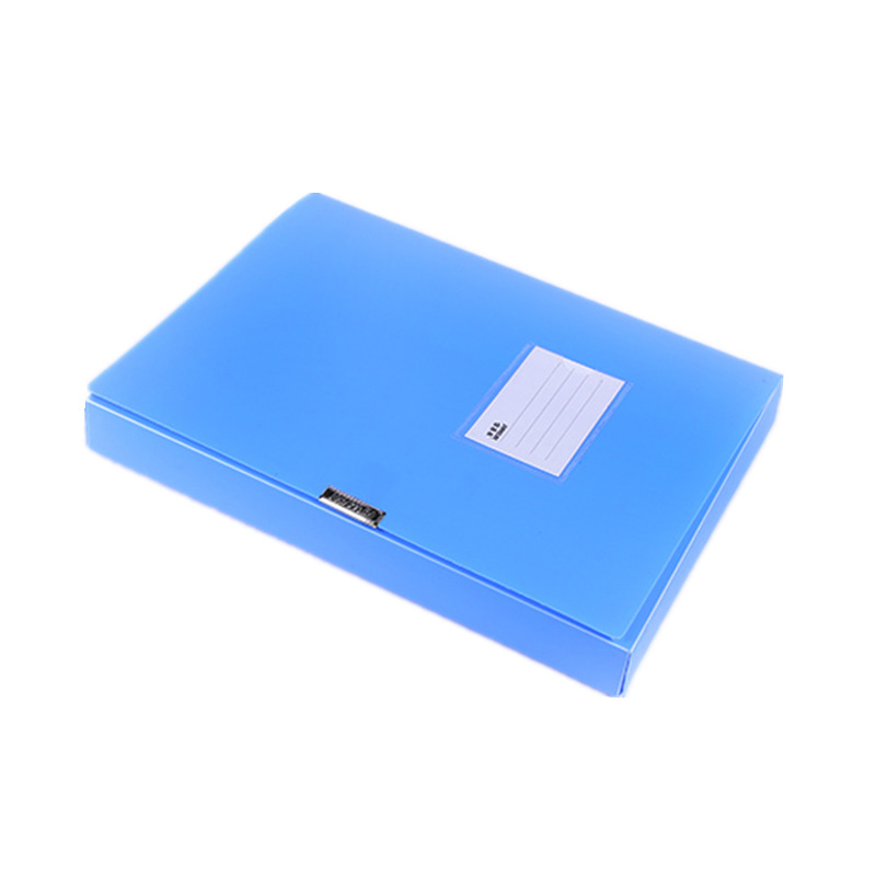 (2개) A4 파일 상자 PP 사무용품 플라스틱 3 인치 파일 상자 사무실 데이터 저장 대용량 저장 상자 도매