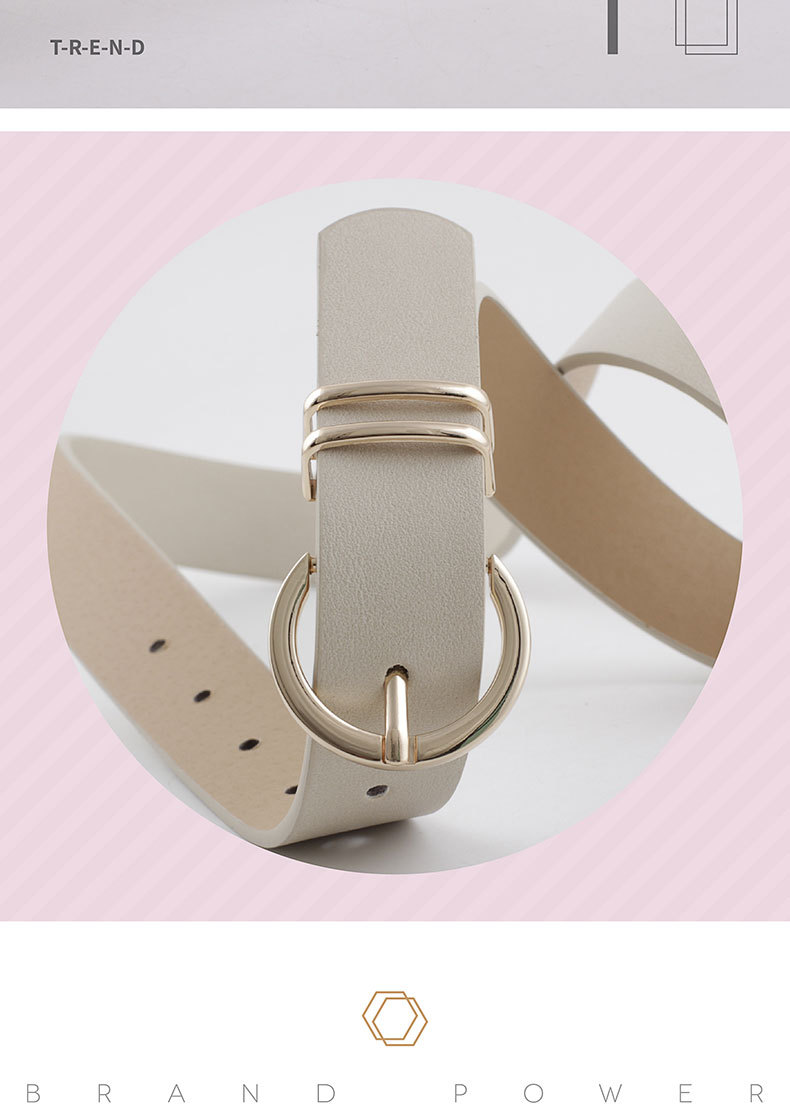 New Women's Decorative Jeans Belt Wild Fashion Pin Buckle Simple Pants Belt display picture 2