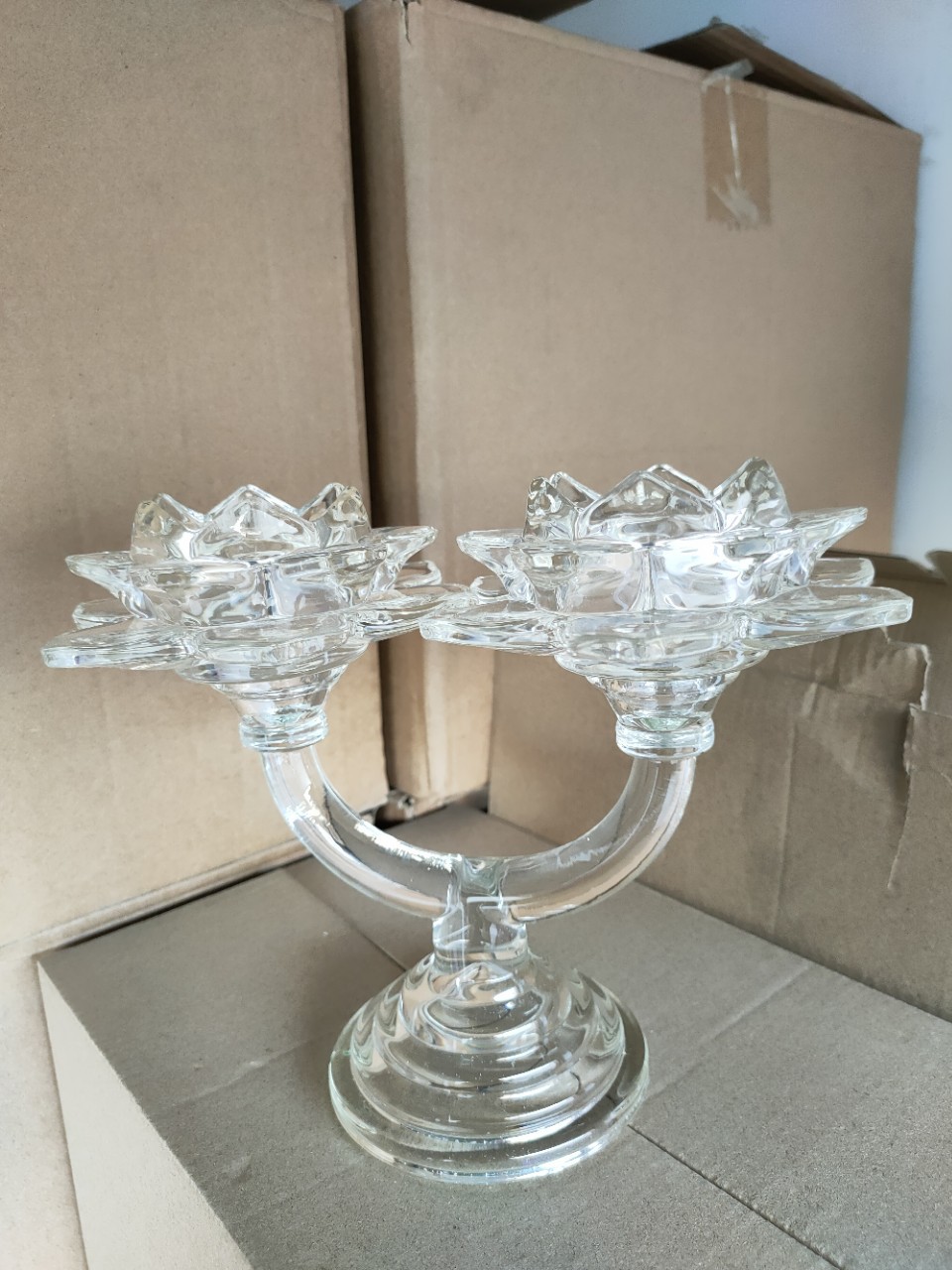 Factory Direct Sale Creative Wedding Products Crystal Lotus Glass…