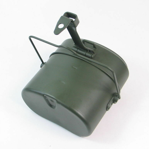 79 German-style lunch boxes Outdoor camping aluminum military lunch boxes Heatable meal containers bento boxes Picnic set of three