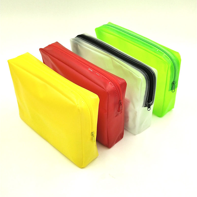 厂家批发现货PVC立体拉链袋彩色化妆收纳包旅行收纳袋可现做