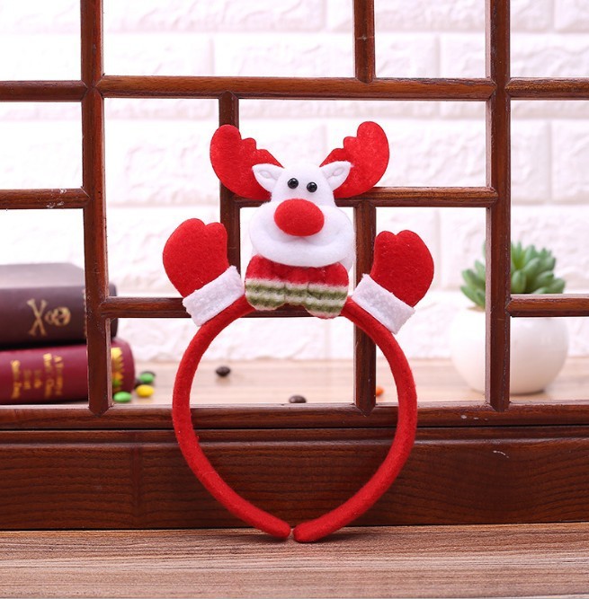 クリスマスの装飾品クリスマスの贈り物クリスマスの頭のボタンサンタクロースのカチューシャ鹿の角の頭のボタンの祝日のパーティーの装い|undefined