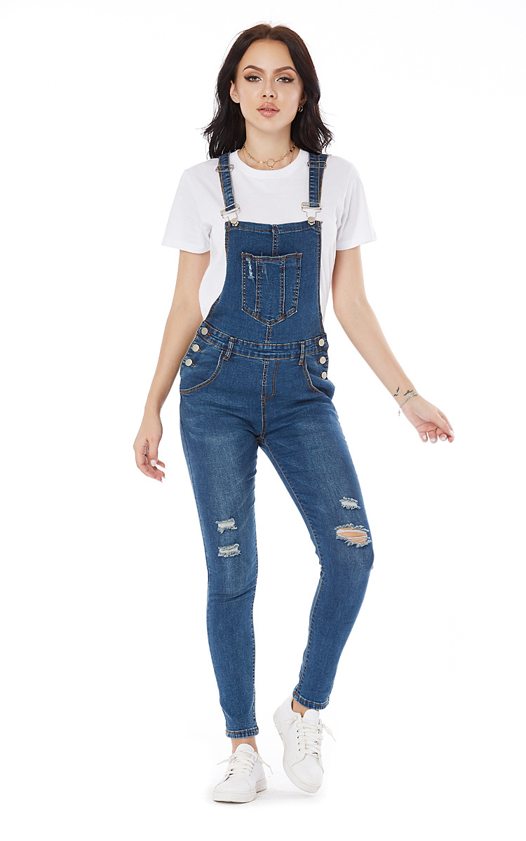 loose plus size jeans overalls NSSY9480