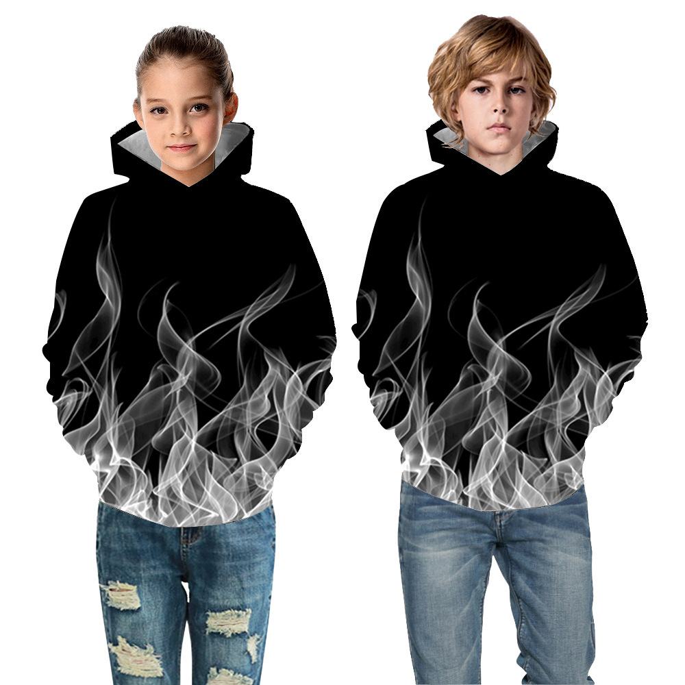 3D-gedruckter modischer Kapuzenpullover für Kinder, Jungen und Mädchen