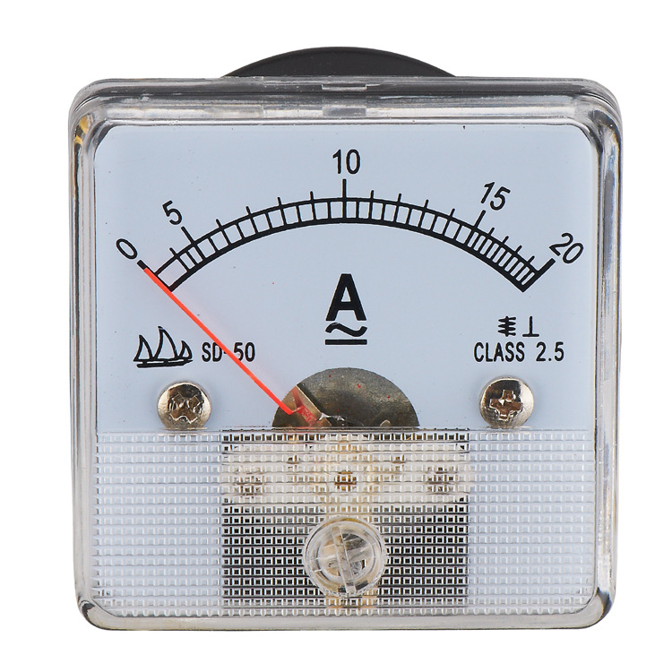 厂家供应50 磁电系动圈式直流电流表指针式电流测量仪表