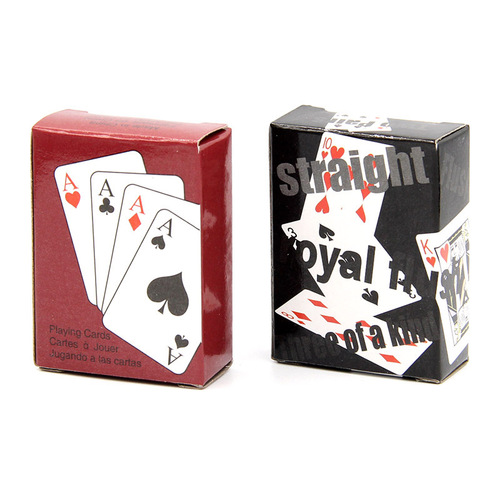 Poker Good Q mini small playing cards fun and cute small travel poker children's counting addition and subtraction calculation small cards