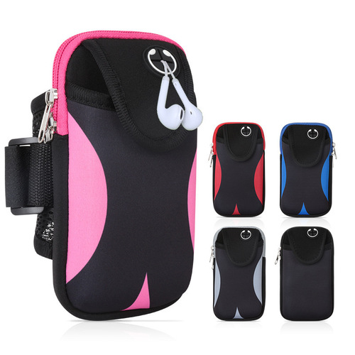 Running mobile phone arm bag multi-functional sports arm belt for women outdoor men's arm bag fitness gift large capacity wrist bag