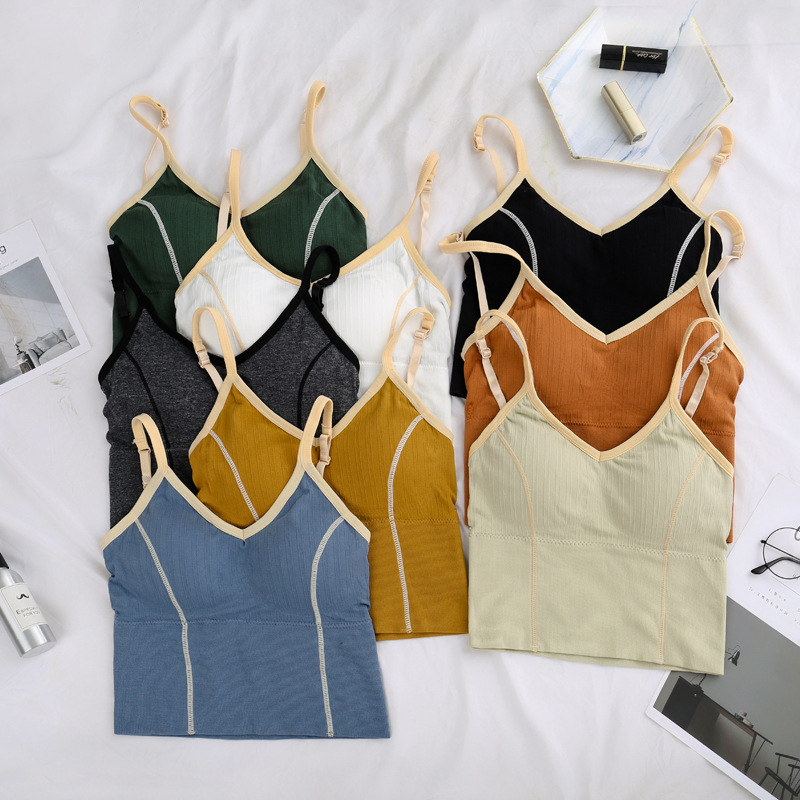 卡卡同款大u美背3.0升级版石墨烯性感吊带背心防走光无钢圈内衣女