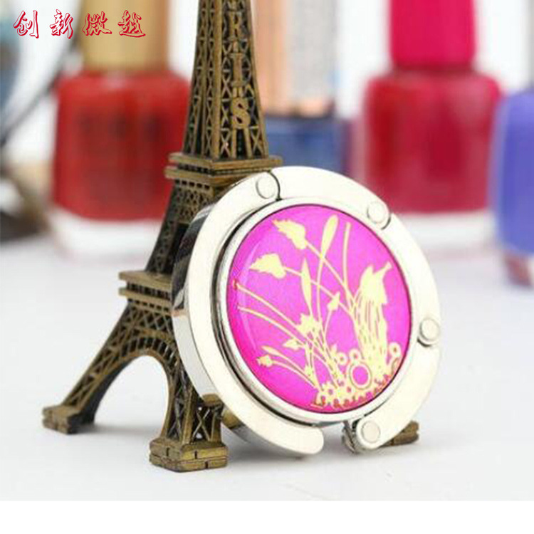 Personalizado regalos de metal para hacer logo pegatinas epoxi gancho partido conmemorativo bolsa percha personalizable