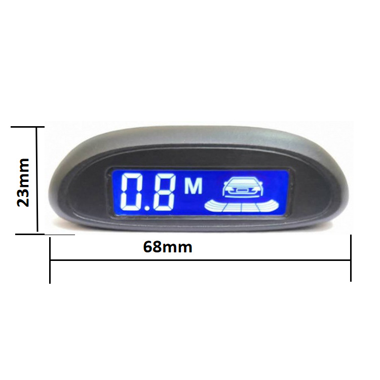 High-quality reverse radar with 4 probes, LCD display, adjustable sensitivity, ultrasonic parking sensor