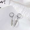 Trend universal earrings, accessory suitable for men and women, wholesale