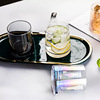 Creative glass cup household high face value transparent whiskey glass juice cup beer glass