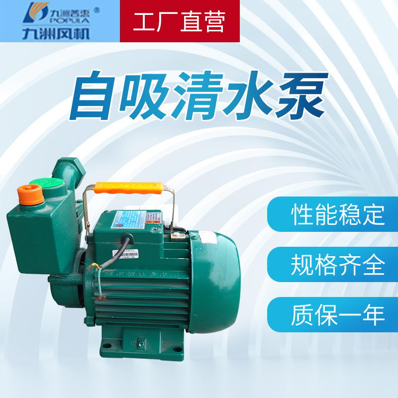 厂家直供自吸清水泵不锈钢家用水泵大流量离心管道增压泵小型水泵