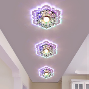 Creative led Corridor light aisle light modern minimalist Crystal hallway light ceiling spotlight household household balcony lamp