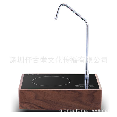厂家直销胡桃木实红木抽水电陶炉煮茶炉上水自动断电电磁炉煮茶炉|ru