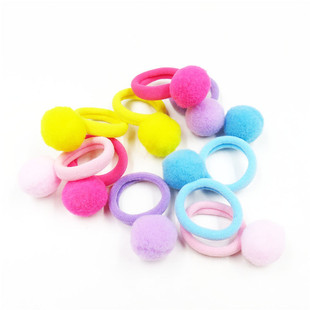 Hot Sale small size Children's Hair Ring Thumb Rubber Belt Jewelry Girl's Hair Tie Baby's Hair Rope Fresh Hair Headwear 10 Pieces Bag