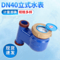 厂家批发宁波DN40立式旋翼式智能水表机械水表出租房工程用冷水表