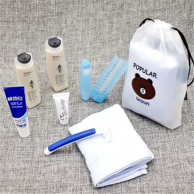 originality Portable Wash and rinse Supplies combination suit PVC Drawstring bag Travel? travel Wash and rinse Supplies gift customized