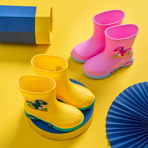 儿童雨鞋女加绒保暖可拆卸水鞋防滑防水雨靴幼童中小童宝宝男孩靴