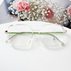 Metal mixed glasses suitable for men and women, decorations, Korean style