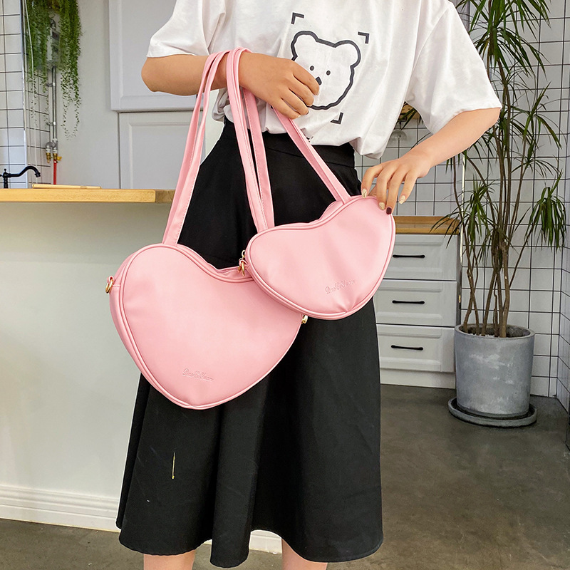 New Korean Fashion Heart-shaped Shoulder Bag Armpit Bag Harajuku Wild Large-capacity Bag Wholesale Nihaojewelry display picture 55