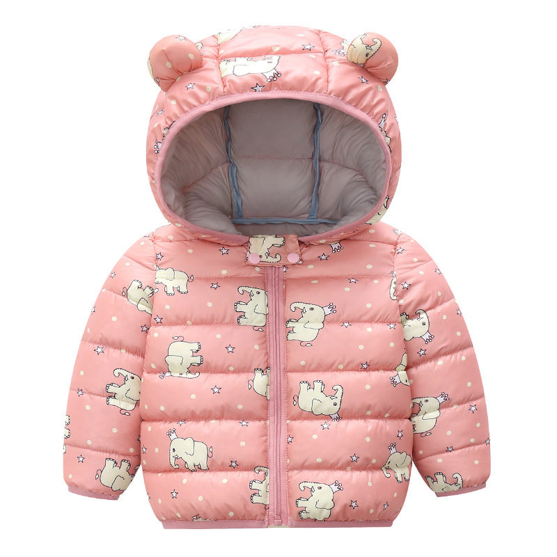 Autumn and Winter Children's Cotton-padded Jacket 0-3 Years Old Down Cotton-padded Jacket Light and Thin Boys and Girls Warm Jacket