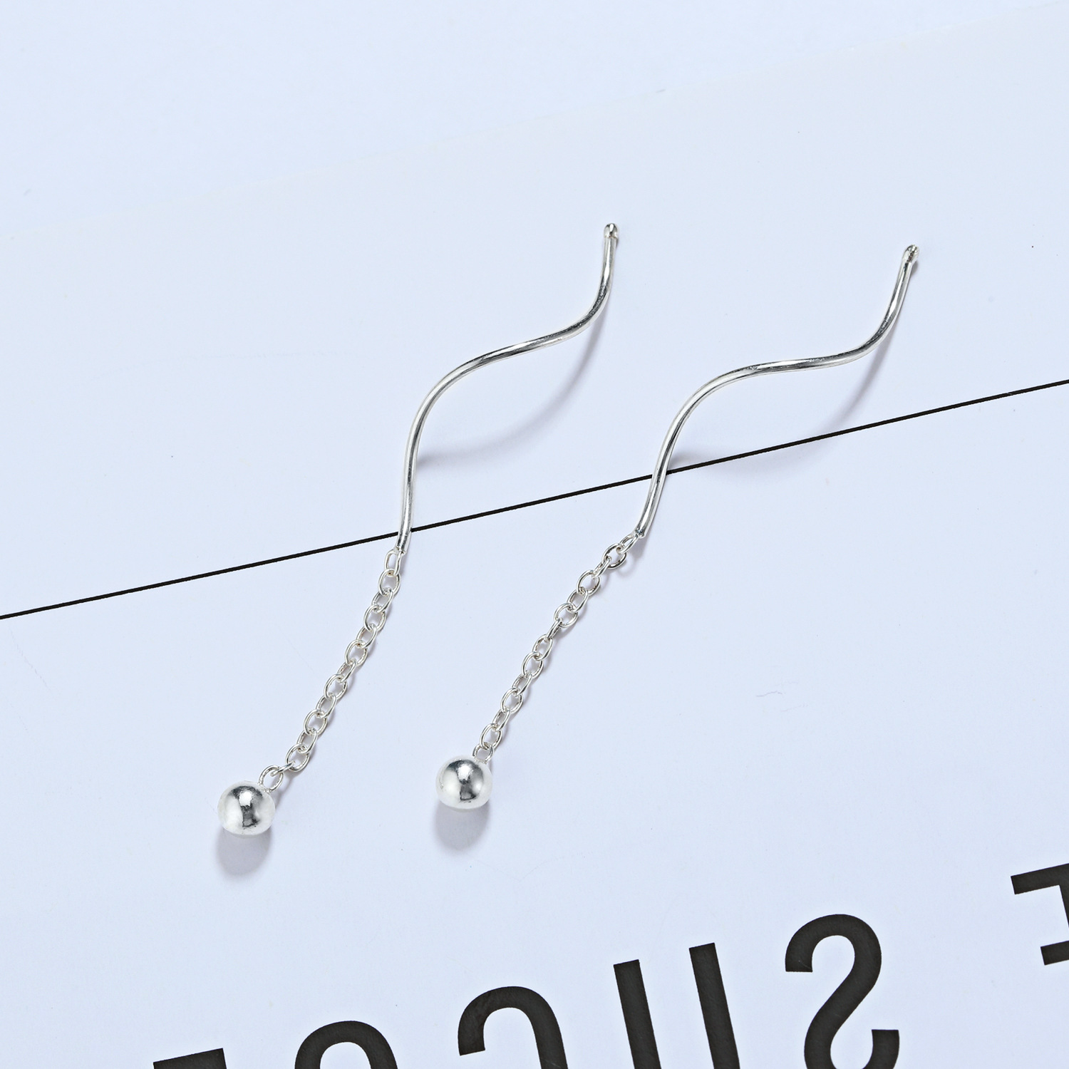 4g Weight 925 Sterling Silver Ear Needle Material Ear line Classification 1 Pair Quantity Holiday, Daily Occasion 925 Sterling Silver Material Geometric, Star, Heart Shape Pattern Women's Gender Casual, Simple Style Style 1 Pair 925 Sterling Silver Geometric Star Heart Shape Ear Line 33