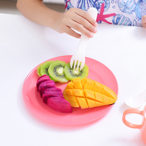 Plastic plates imported from Japan, home kitchen round dishes, children's fruit plates, breakfast plates, food supplement tableware