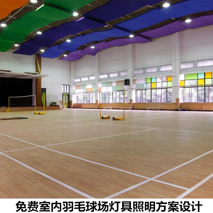 高天棚体育场馆排灯侧装吊装防眩光照明 室内羽毛球场专用灯