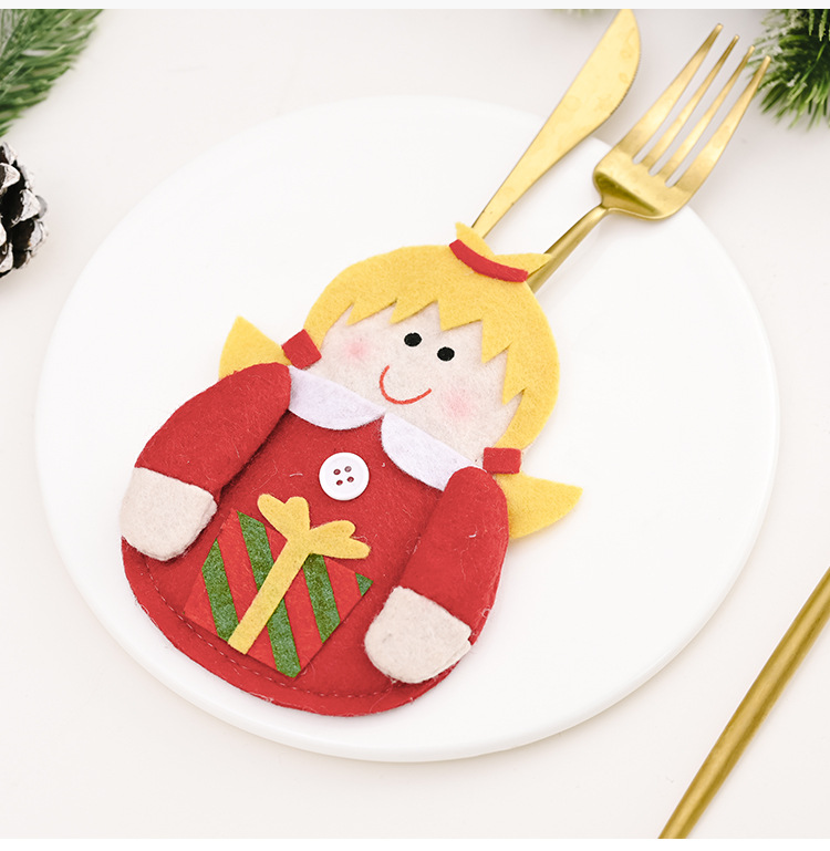 Christmas Decorations Elf Tableware Decoration display picture 6