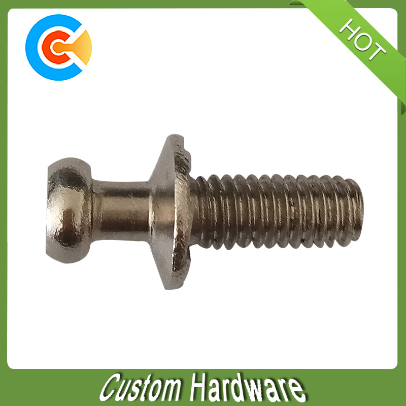 厂家销售碳钢镀镍盘头螺丝 M6法带介家具螺丝