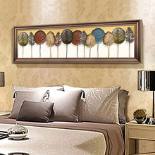卧室装饰画床头挂画美式房间客厅壁画现代简约背景墙欧式油画