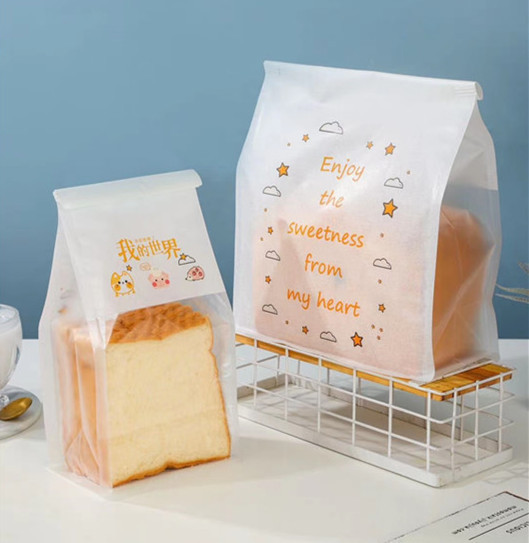 我的世界 棉纸卷边铁丝吐司袋 牛轧糖 透明开窗八边封 自封吐司袋