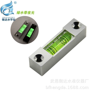 Полосы пузырьковые горизонтальные приборные приборы высокого уровня прибора в форме прибора в форме пузырька алюминиевого квадрата.
