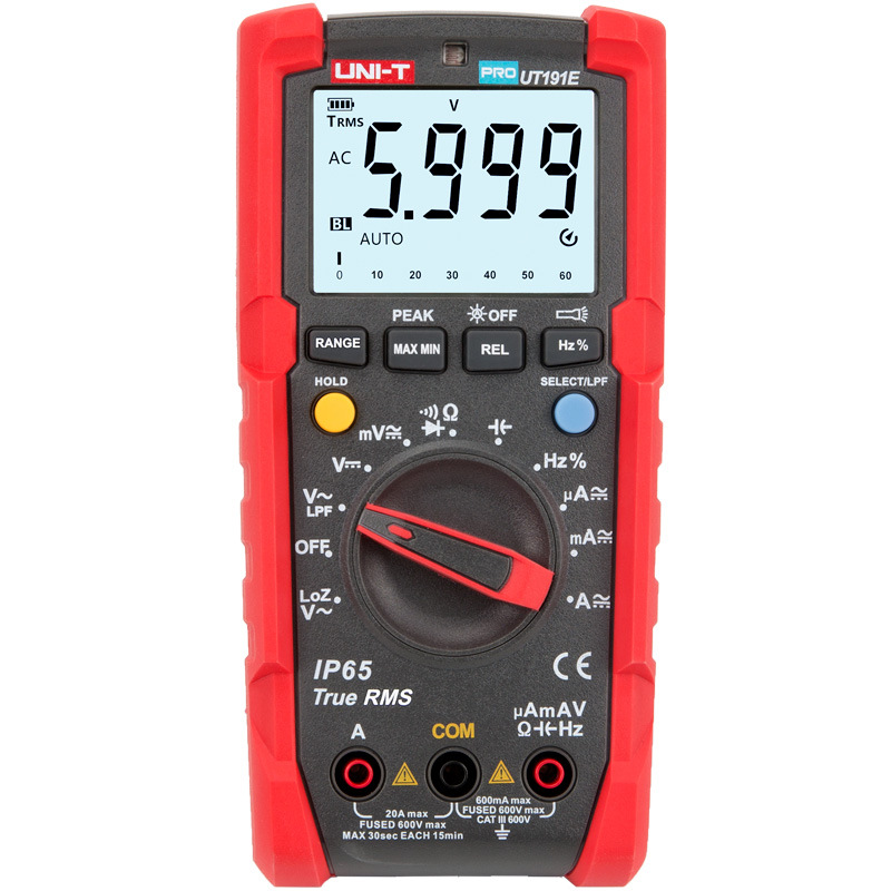 优利德万用表全自动数字UT191T多功能高精度防烧电工数显仪表新品